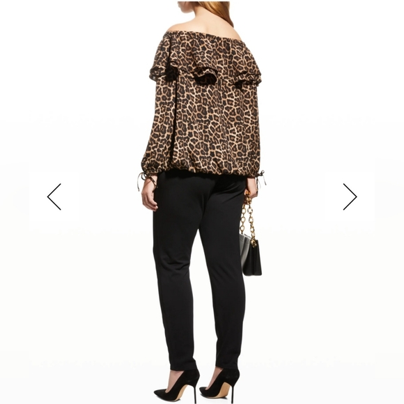 NWT. MICHAEL KORS. Leopard Print Top. - Picture 3 of 10